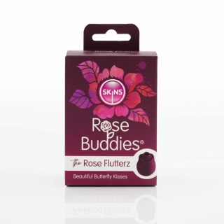 Skins Rose Buddies The Rose Flutterz wibrujący model silikonowy burgund