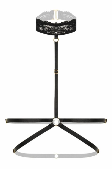 Viola Strappy Harness Bralette z koronką czarna - modny dodatek