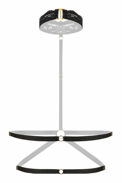 Viola Strappy Harness Bralette z koronką czarna - modny dodatek