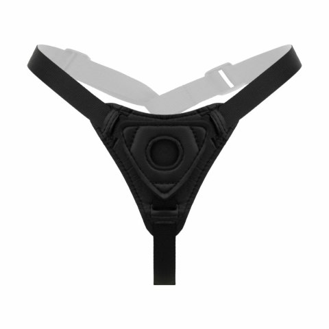 EasyToys Strap-On Model Curved z Regulowaną Uprzężą, Silikon, Czarny