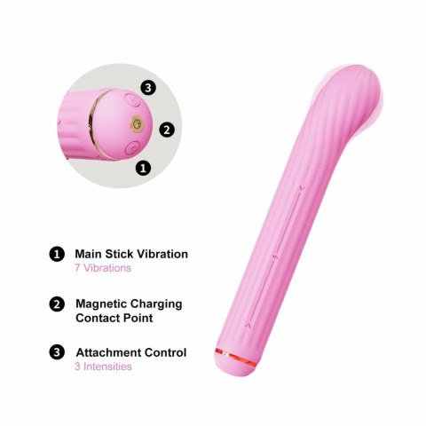 OTOUCH Magic Stick S1 Pink - Wielofunkcyjne urządzenie do masażu 4w1