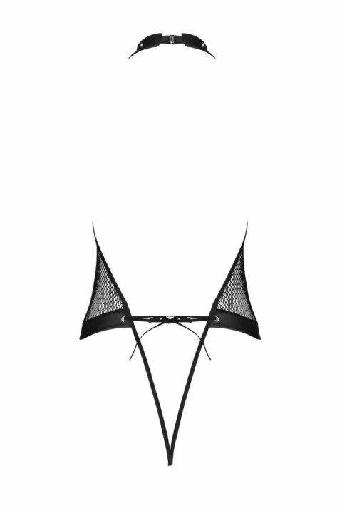 Passion Moonlight Body z otwartym krokiem, czarne, rozmiary S-XXXL