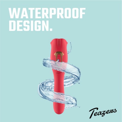 Teazers VibeLick - dwustronny model z funkcją ruchomego języczka, fioletowy