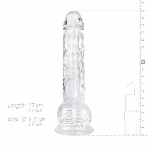 ToyJoy Crystal Clear model 15 cm z przyssawką i anatomiczną podstawą