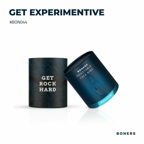 Boners Regulowany Pierścień Wibrujący Niebieski - USB, Silikon, Uniwersalny