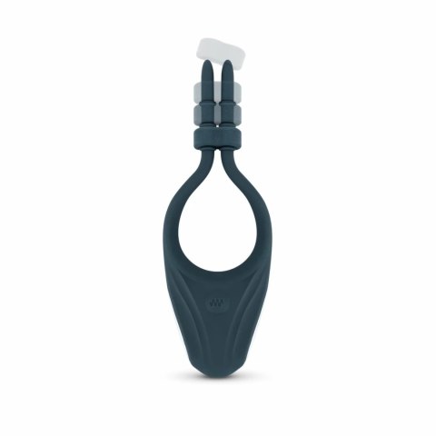 Boners Regulowany Pierścień Wibrujący Niebieski - USB, Silikon, Uniwersalny