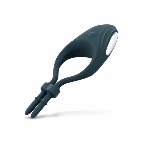 Boners Regulowany Pierścień Wibrujący Niebieski - USB, Silikon, Uniwersalny