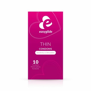 EasyGlide Extra Thin Prezerwatywy Anatomiczne Ultra Cienkie 10 sztuk