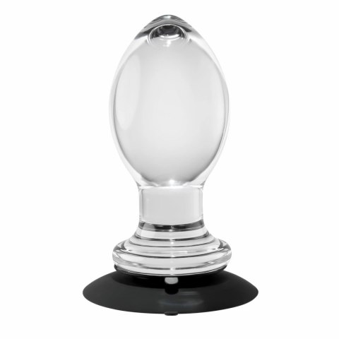 Evolved Crystal Ball Plug - korek anatomiczny z przyssawką, transparentny