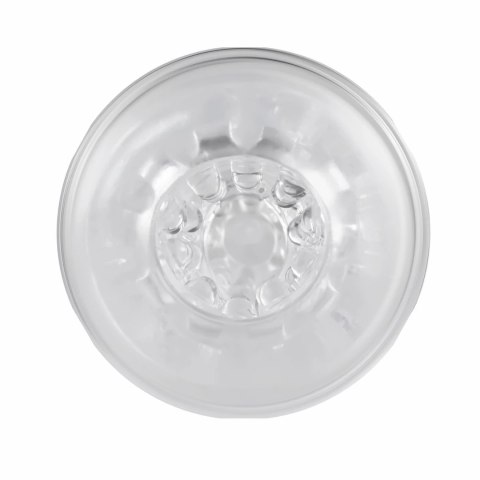 Evolved Double Fantasy - Przezroczysta maszyna intymna dwustronna z pierścieniem wibracyjnym