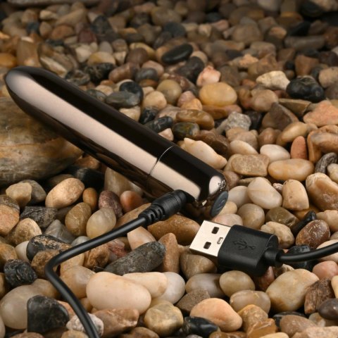 Evolved Real Simple Bullet Chrome Black - Miniaturowy Wibrujący Model USB