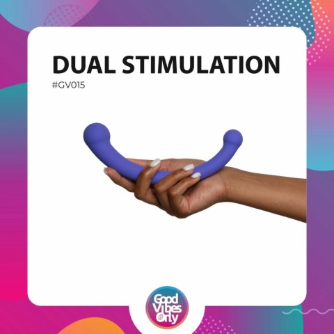 Good Vibes Only Jane - dwustronny wibrator silikonowy fioletowy 10 trybow