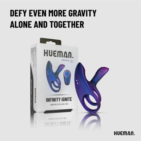 Hueman Pierścień Wibracyjny z Pilotem Bezprzewodowym, 10 Trybow