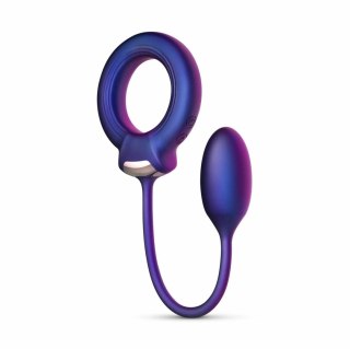 Hueman - Pierścień elastyczny z kulką anatomiczną, model fioletowy