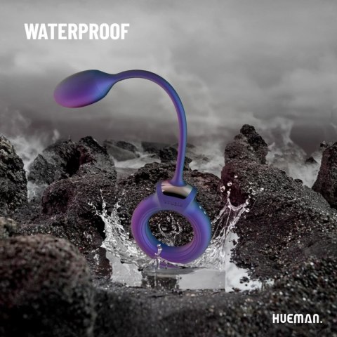 Hueman - Pierścień elastyczny z kulką anatomiczną, model fioletowy