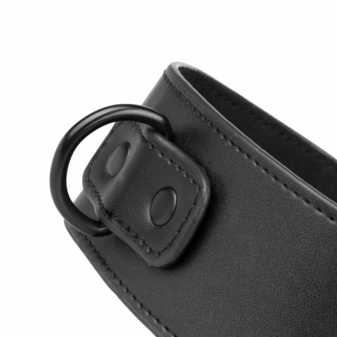 EasyToys Zestaw Obroża i Kajdanki na Nadgarstki Czarny Regulowany