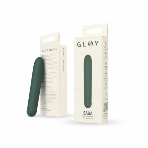 Glov Eco Bullet Green - ekologiczny miniwibrator, 10 trybow, USB