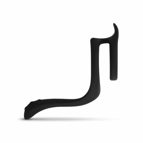 EasyToys Silikonowy Pierścień Intymny z Wypustkami 11 cm Czarny