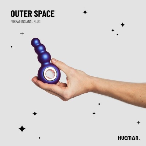 Hueman Outer Space model wibrujący, silikonowy zdalnie sterowany, czarny