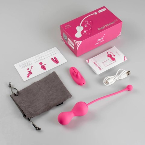 Magic Motion Smart Kegel Master Balls Pink - Trening mięśni dna miednicy z aplikacją
