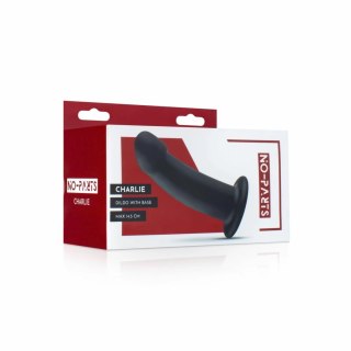 NO-PARTS Charlie model 14,5 cm czarny z przyssawką silikonowy