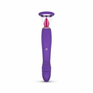 Satisfyer Pleasure Pump G-Spot Vibrator Fioletowy 2 Nasadki USB