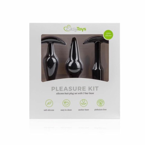 EasyToys Pleasure Kit Zestaw 3 zatyczek silikonowych, rożne rozmiary