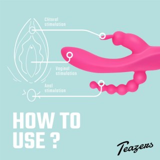 Feelztoys Double Rabbit model 10-funkcyjny, wodoodporny, USB, fioletowy