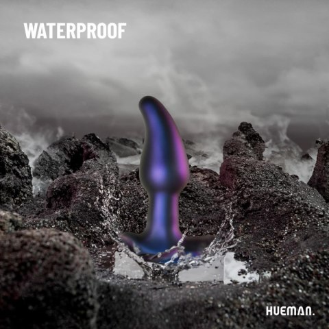 Hueman Asteroid - Wibrujący korek analny z rotacyjnymi kulkami, silikonowy