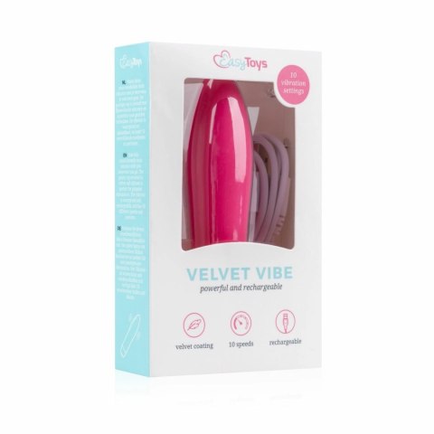 Velvet Vibe Pink mini model z 10 trybami i ładowaniem USB