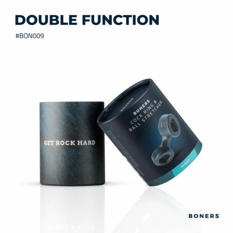 Boners Pierścień anatomiczny z separatorem - silikonowy, szary