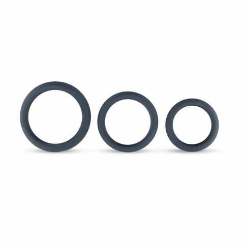 Boners Zestaw 3 Pierścieni Płaskich z Silikonu - Rożne Rozmiary