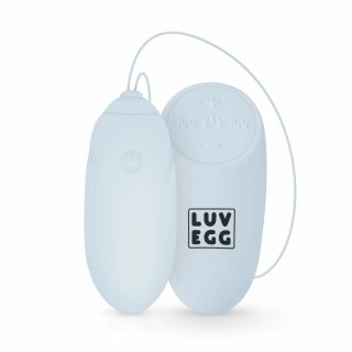 LUV EGG Blue - Model zdalny, silikonowy, 12 trybow wibracji, wodoodporny