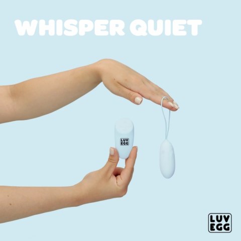 LUV EGG Blue - Model zdalny, silikonowy, 12 trybow wibracji, wodoodporny