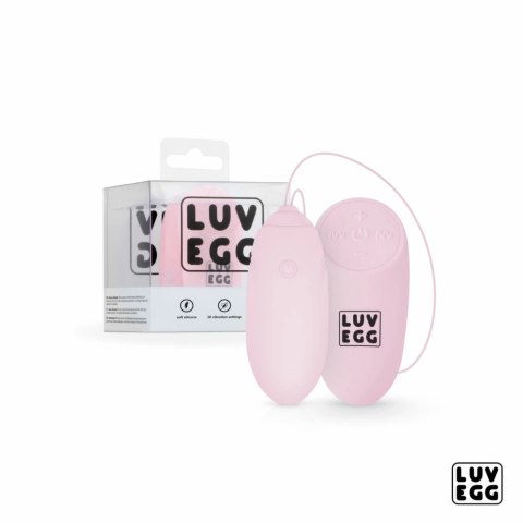 LUV EGG Model Pink - Wibrujące Jajko z Pilotem, 12 Trybow, Silikon