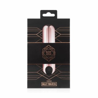 Rosy Gold Bullet Vibrator Miniaturowy 10 Trybow, Ładowalny USB