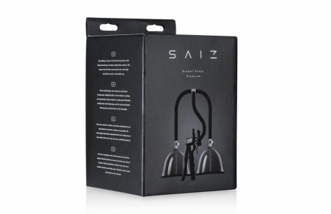 SAIZ Breast Pump Premium - Podwojny system prożniowy, przezroczysty