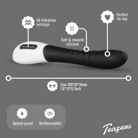 Teazers G-Spot Model Czarny - 30 Trybow, Ładowanie USB, Silikon
