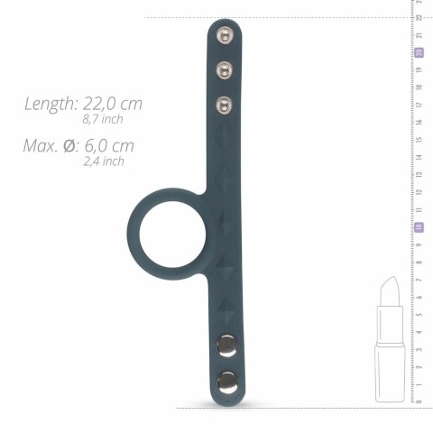 Boners Opaska Intymna L z Regulacją, Silikon, Elastyczna, Czarna