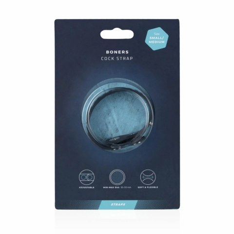 Boners Pasek Regulowany S/M - Silikonowy Pierścień z Zatrzaskami