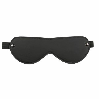 EasyToys Leather Eye Mask - Skorzana maska na oczy z elastyczną taśmą