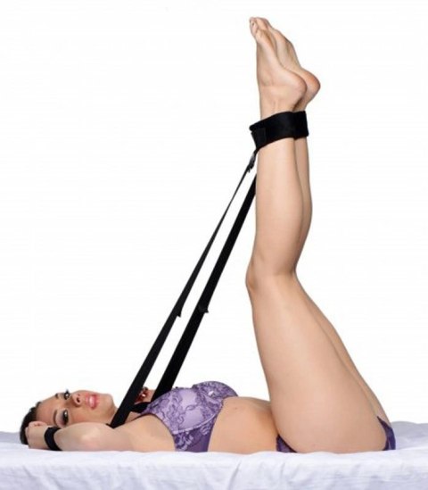 Frisky Deluxe Spread Me - system podtrzymujący z poduszką i mankietami