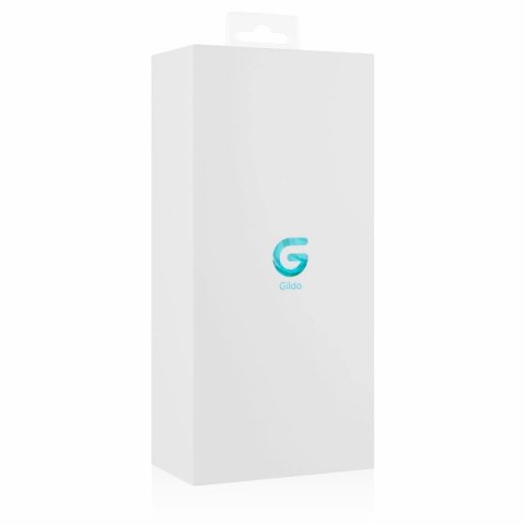 Glas No. 3 - Szklany model intymny z kolorowymi detalami, 19 cm