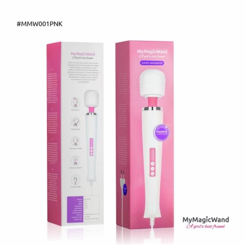MyMagicWand Rożowy - Masażer z 6 trybami i ergonomicznym uchwytem