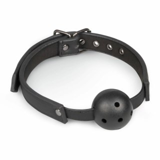 EasyToys Bondage Collection - Pasująca opaska z kulą PVC, czarna