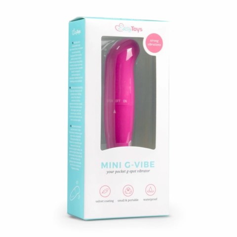 EasyToys Mini Wibrator Punktowy Rożowy - Kompaktowy Model G-Spot