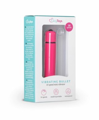 Easytoys Bullet Vibrator 10 Trybow Mini Rożowy Kompaktowy Model