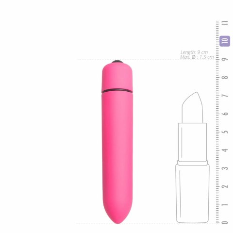 Easytoys Bullet Vibrator 10 Trybow Mini Rożowy Kompaktowy Model