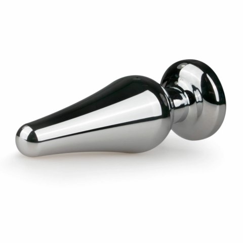 Rimba Aluminium Plug z Kryształem - Model Srebrny, Rozmiar S