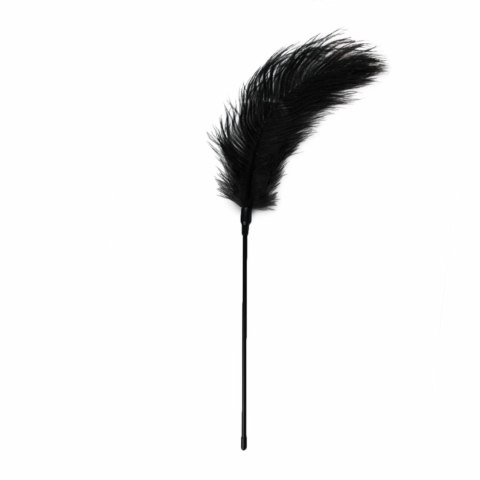 Rimba Feather Tickler czarny miękki piorko do masażu 37 cm